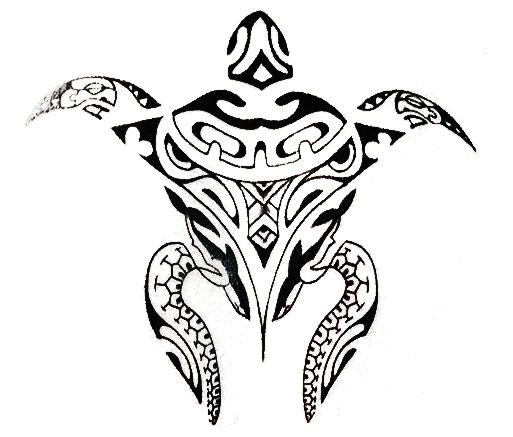 tatouage maori. Modèle tatouage tortue