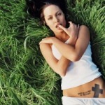 Angelina Jolie tattoo arm geographic coordinates