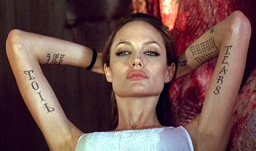 Angelina Jolie Hot Tattoo