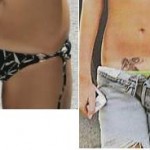 Tatouage hanche Nicole Richie