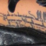Lady Gaga tatouage citation de Rilke