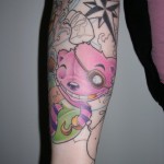Coeur de pirate tatouage ours