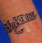Eminem tatouage slit me