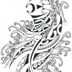 Modèle tattoo polynesien