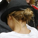 Tatouage nuque Nicole Richie