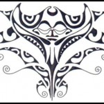 Raie manta modèle tatouage