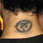 Tatouage nuque japonais pour homme