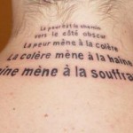 Tatouage star wars nuque