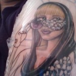 Tatouage d'un fan de Lady Gaga
