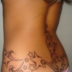 modele-tatouage-etoile Modèle tatouage étoiles bas du dos