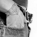 Modèle tatouage poignet bracelet celtique old school