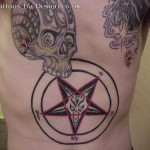 pentagramme-tatouage Modèle tatouage pentagramme sataniste