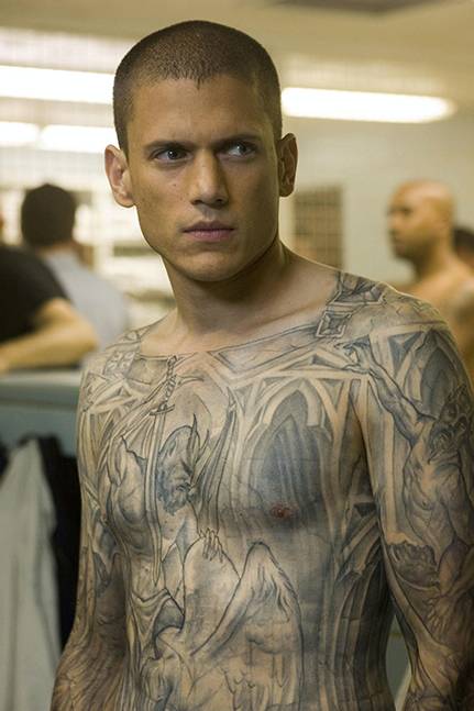 prison break tattoo. Tatouage intégral Prison Break