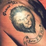 tatouage-lion-robbie-williams-detail Tatouage lion détail Robbie Williams