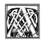 modele-tatouage-ecriture-celtique-A Modèle tatouage celtique lettre A