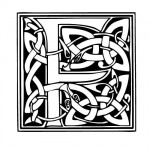 modele-tatouage-ecriture-celtique-F Modèle tatouage celtique lettre F