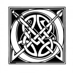 modele-tatouage-ecriture-celtique-O Modèle tatouage celtique lettre O