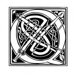 modele-tatouage-ecriture-celtique-Q Modèle tatouage celtique lettre Q