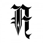 Modèle tatouage écriture gothique Lettre A