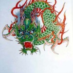 Modèles tatouage japonais dragon