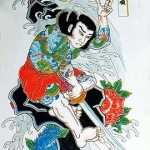 Modèles tatouage japonais samourai
