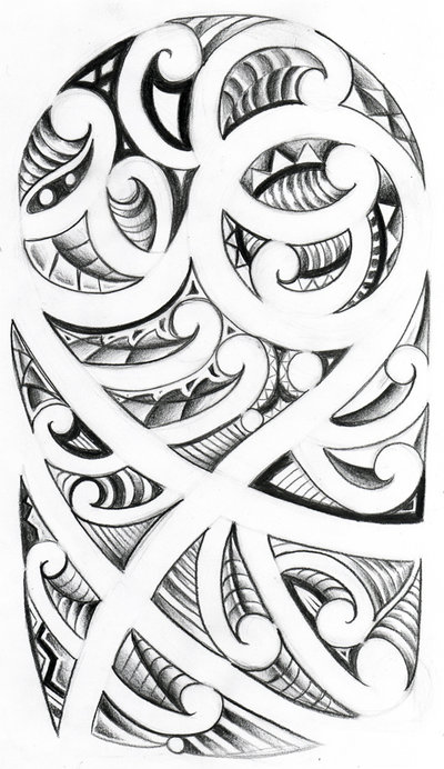 Mod le de tatouage Maori en flash pour tattoo