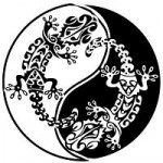 tatouage-gecko-maori Modèle de tatouage Gecko Maori