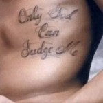 Tatouage Ibrahimovic only god can judge me