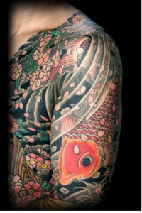 Tatouage manchette japonaise