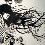 Design de tatouage mural rock pour la décoration d'intérieur