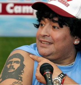 Tatouage Diego Maradona du Che