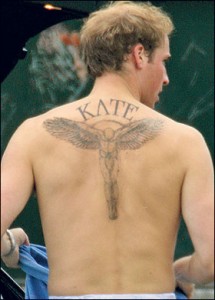 Le tatouage idéal du Prince William vu par le sun