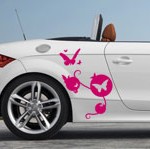 tatouage pour voiture : sticker papillons tatouage pour voiture : sticker papillons