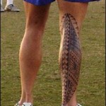 Tatouage mollet Sonny Bill Williams des All Blacks Tatouage mollet Sonny Bill Williams des All Blacks