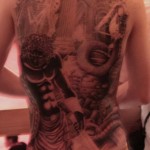 Tatouage dans le dos intégral de sanhugi