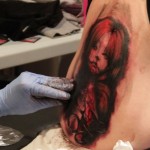 Tatouage style horror morbid réaliste