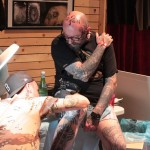 Finitions sur un tatoué bien avancé