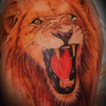 tatouage de lion