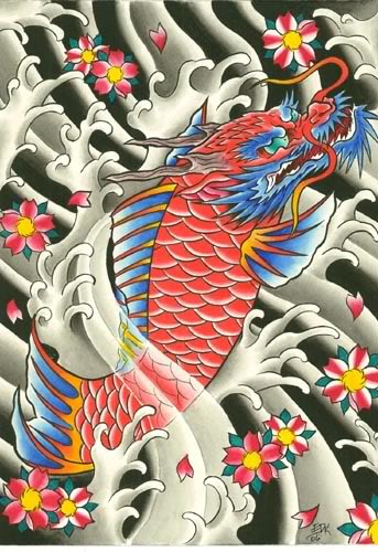 Tatouage dragon asiatique