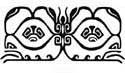 Modèle tatouage papillon polynesien