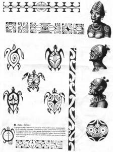 Planche de tattoo polynesien