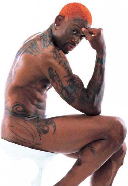 Tatouages Dennis Rodman pub PETA.