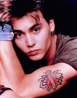 Tatouage de coeur pour la mère de Johnny Depp