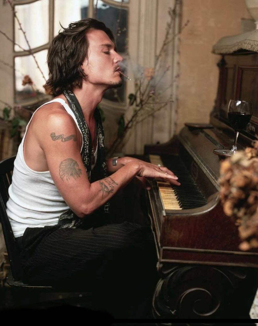 Tatouage indien cherokee Johnny Depp