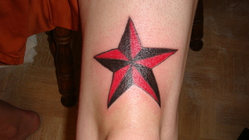 Modèle tatouage étoile de marin