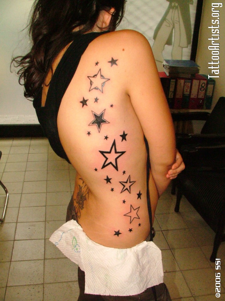 Modèle tatouage étoiles