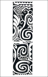 Modèle de tatouage Maori en flash pour tattoo