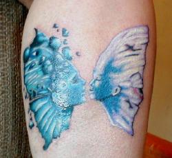 Tatouage de papillon original