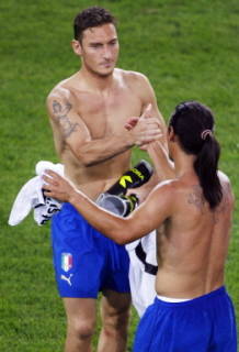 Tatouage de Francesco Totti AS Roma