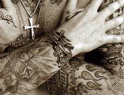tatouages straight edge de James Hetfield de Metallica
